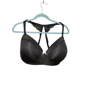 CACIQUE BLACK BRA SIZE 44 DDD. ^
